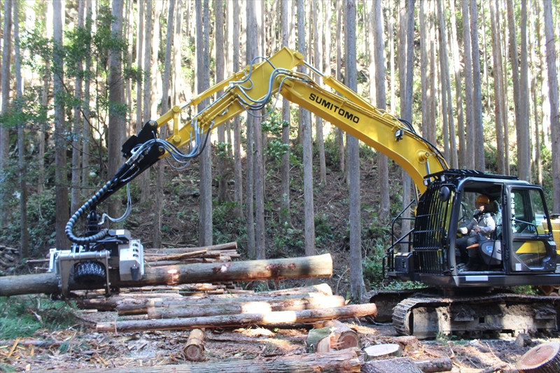 立木伐採・搬出作業、索道架設、山林の売買、森林作業道開設